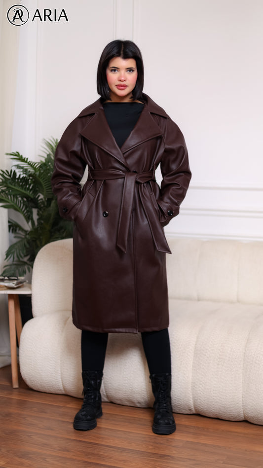 Trench Coat - Brown Vintage