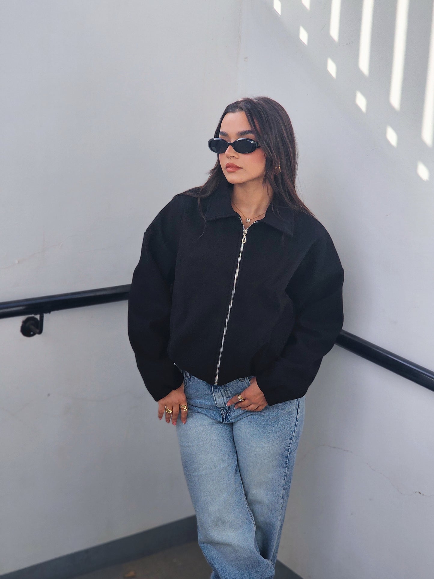 Soft Wool Jacket - Black Elegant