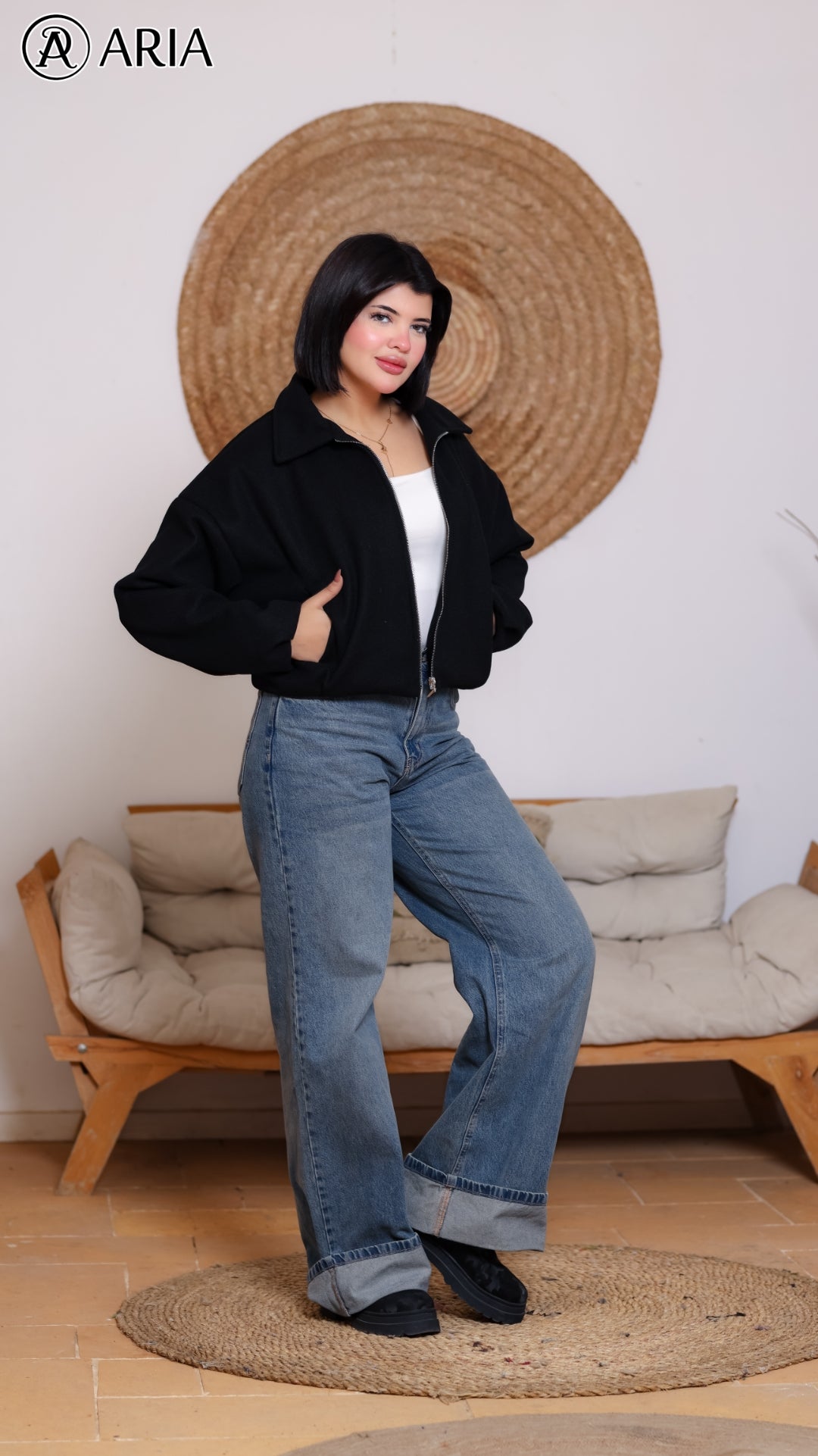 Soft Wool Jacket - Black Elegant