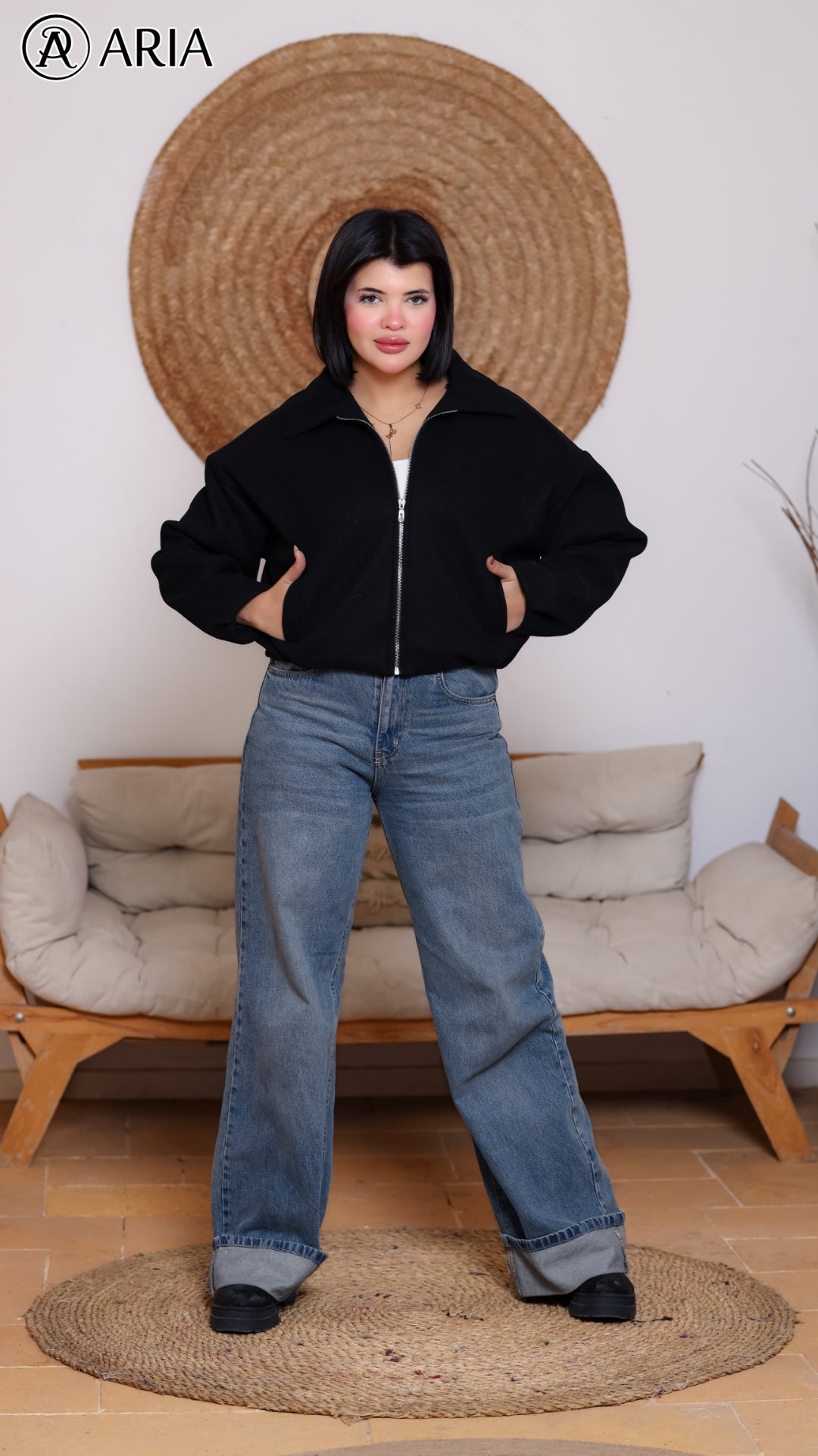 Soft Wool Jacket - Black Elegant