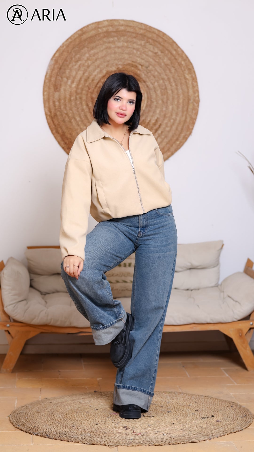 Soft Wool Jacket - Creamy Beige Elegant