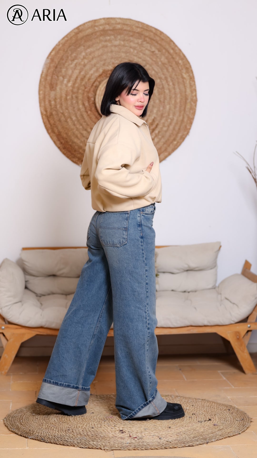 Soft Wool Jacket - Creamy Beige Elegant