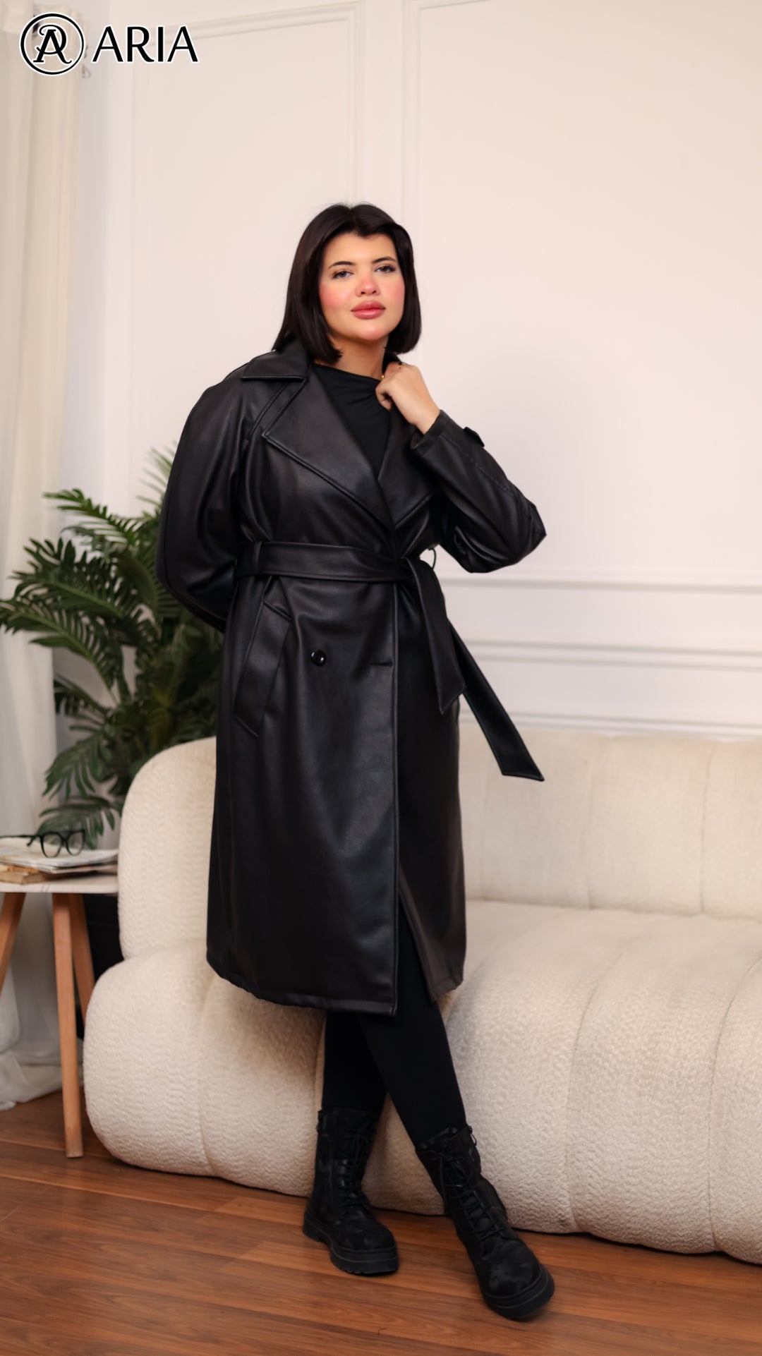 Trench Coat - Black Modern