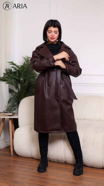 Trench Coat - Brown Vintage