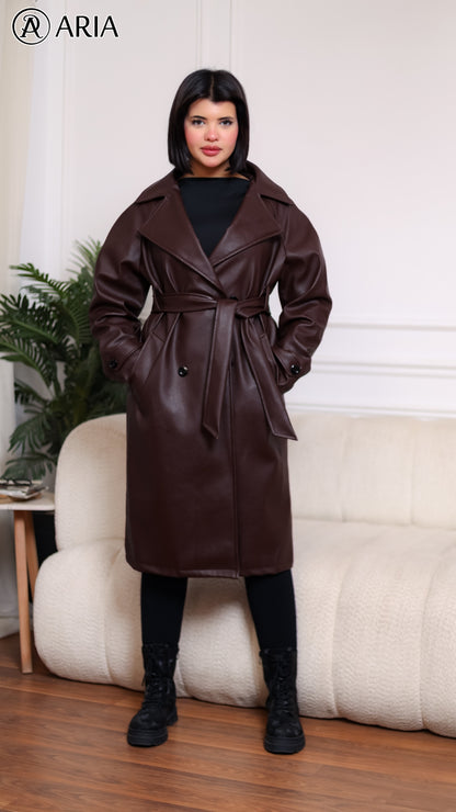 Trench Coat - Brown Vintage
