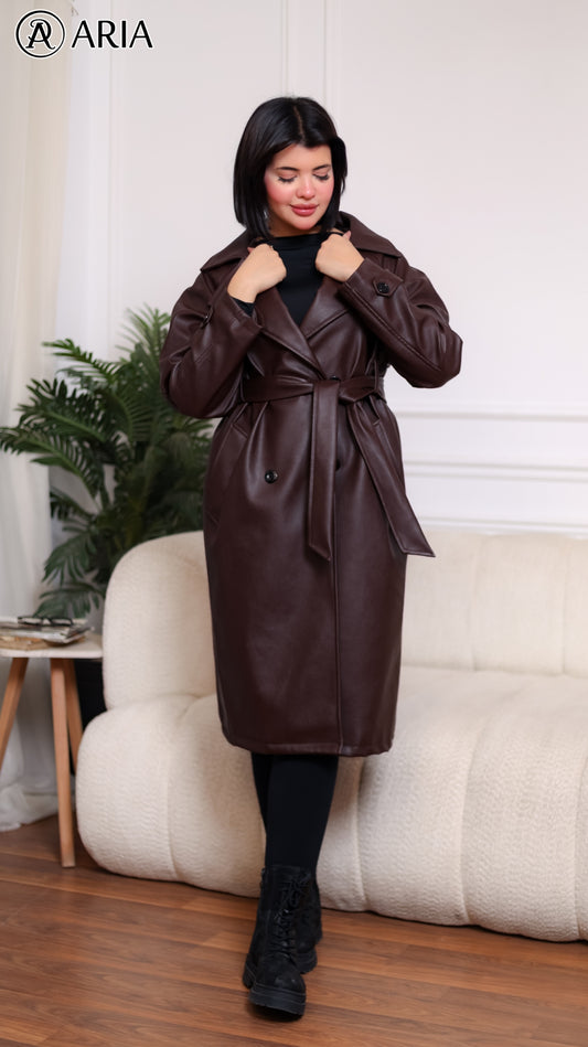 Trench Coat - Brown Vintage