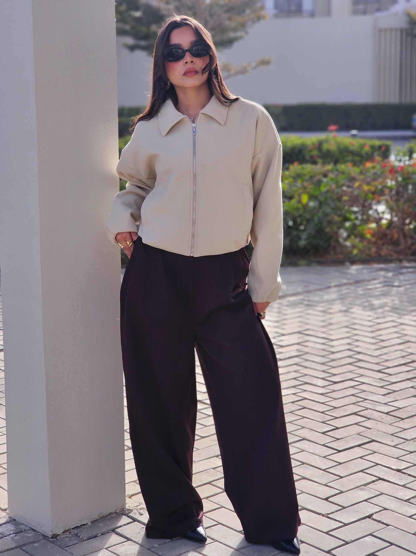 Soft Wool Jacket - Creamy Beige Elegant