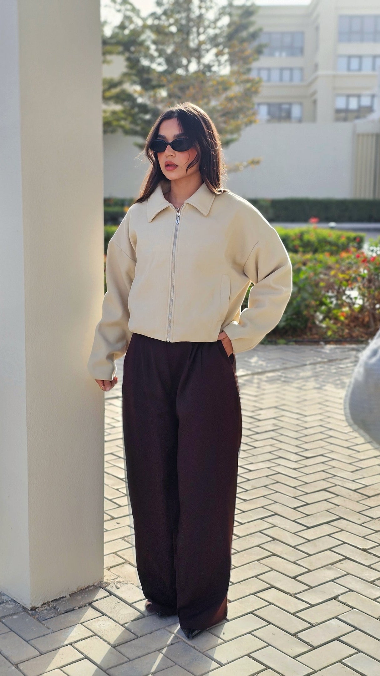 Soft Wool Jacket - Creamy Beige Elegant